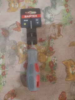 Отвертка крестовая, Bartex, Ph0, 0х75 мм, антискользящая двухкомпонентная, CrV сталь, K0029N - фото 1 от пользователя