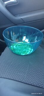 Салатник пластик, круглый, 10.3 см, 2.8 л, Neo Luxe, Sugar&amp;Spice, SE300210100, изумрудный агат - фото 3 от пользователя