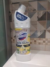 Средство для мытья полов Domestos, Чистота и блеск, Лимон и мята, 1 л - фото 4 от пользователя