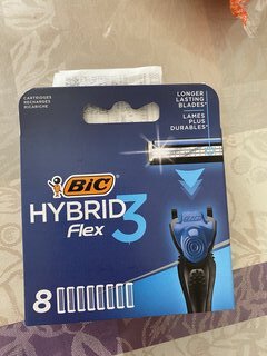 Сменные кассеты для бритв Bic, Hybrid 3 Flex, для мужчин, 8 шт, 921450 - фото 2 от пользователя