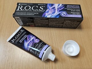 Зубная паста R.O.C.S., Сенсационное отбеливание, 74 г - фото 3 от пользователя