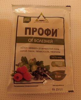 Фунгицид Профи, от болезней на ягодных кустарниках и землянике, 5 мл, Агрусхим - фото 8 от пользователя