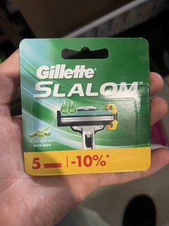 Сменные кассеты для бритв Gillette, Slalom Plus, для мужчин, 5 шт - фото 4 от пользователя