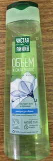 Шампунь Чистая линия, Объем Пшеница и лен, для тонких волос, 400 мл - фото 2 от пользователя