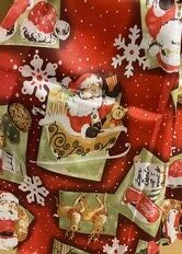 Скатерть 148х185 см, 100% полиэстер, Санта Клаус, Y3-922 - фото 2 от пользователя