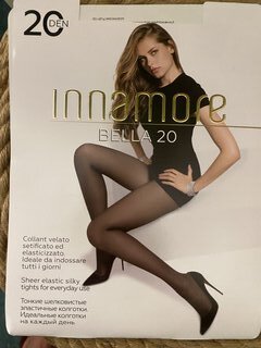 Колготки Innamore, Bella, 20 DEN, р. 5, nero/черные, с шортиками и прозрачным мыском - фото 7 от пользователя