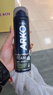 Пена для бритья, Arko Men, Anti-Irritation, 200 мл, 505657 - фото 1 от пользователя