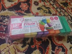 Губка для посуды, 10 шт, Standart, Марья Искусница, в ассортименте - фото 8 от пользователя
