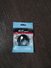 Кабель USB, AVS, IP-561S, Apple Lightning, 1 м, USB 2.0, усиленный, в пакете, черный, A40285S - фото 9 от пользователя