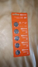 Батарейка TDM Electric, CR2032, Lithium, литиевая, 3 В, блистер, 5 шт, SQ1702-0029 - фото 1 от пользователя