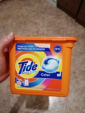 Капсулы для стирки Tide, Все в 1 Pods Color, 23 шт, капсула 22.8 г - фото 5 от пользователя