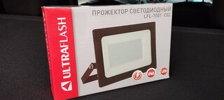 Прожектор светодиодный, Ultraflash, LFL-7001 C02, 70 Вт, 6500 К, 70 Вт, 230 В, черный, 13328 - фото 4 от пользователя