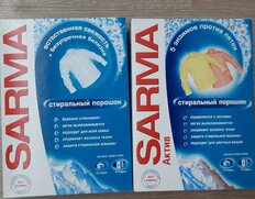 Стиральный порошок Sarma, 0.4 кг, ручной + автомат, для белого белья, Горная свежесть - фото 7 от пользователя