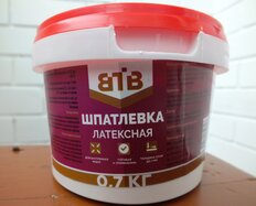 Шпатлевка ВТВ, латексная, 0.7 кг - фото 5 от пользователя