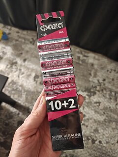 Батарейка ФАZА, АА (LR6, 15A), Super Alkaline, щелочная, блистер, 12 шт, 2854582 - фото 4 от пользователя
