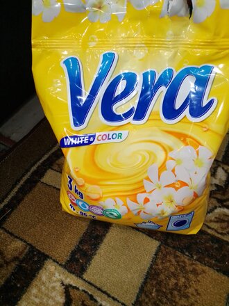 Стиральный порошок Vera, 3 кг, ручной + автомат, для цветного белья, бесфосфатный - фото 5 от пользователя