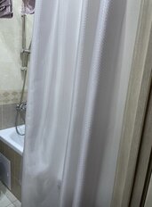Штора для ванн 180х180 см, полиэстер, Ромбики, серо-коричневая, STSC2828C-1 - фото 2 от пользователя
