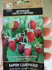 Семена Земляника, Барон Солемахер, ремонтантная, цветная упаковка, Поиск - фото 1 от пользователя