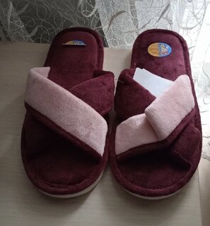 Тапки для женщин, бордовые, р. 38-39, открытые, А-78-230-17 - фото 3 от пользователя