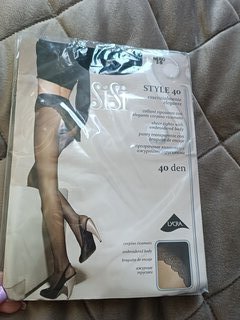 Колготки Sisi, Style, 40 DEN, р. 2, nero/черные, с ажурными трусиками и прозрачным мыском - фото 4 от пользователя