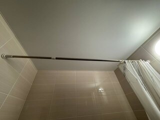 Карниз для ванной 140 см, 260 см, телескопический, серебро, STSR0017-A - фото 8 от пользователя