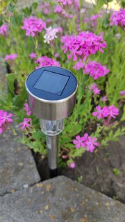Светильник садовый Ultraflash, SGL-002, на солнечной батарее, грунтовый, нержавеющая сталь - фото 2 от пользователя