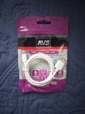 Кабель micro USB, AVS, MR-311, 1 м, белый, A78044S - фото 5 от пользователя