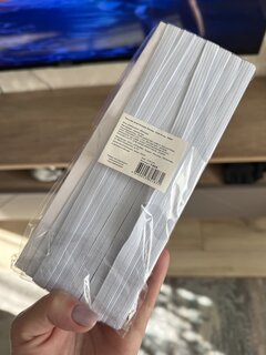 Тесьма эластичная белая, 10х0.5 см, Y404 - фото 6 от пользователя
