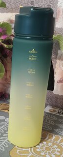 Бутылка питьевая 1 л, полипропилен, спортивная, салатовая, B060662 - фото 4 от пользователя