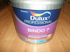 Краска воднодисперсионная, Dulux, Professional Bindo7, латексная, для стен и потолков, матовая, 9 л - фото 3 от пользователя