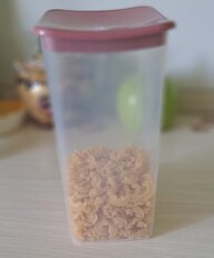 Банка для сыпучих продуктов, пластик, 1.9 л, 21 см, с крышкой, Idea, М1224, ягодная - фото 3 от пользователя