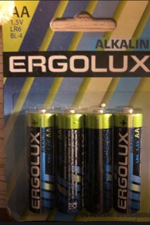 Батарейка Ergolux, АА (LR6, 15A), Alkaline, щелочная, 1.5 В, блистер, 4 шт, 11748 - фото 7 от пользователя