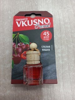 Ароматизатор в машину подвесной, бочонок, Freshco, Vkusno Вишня, AR1VB007 - фото 8 от пользователя