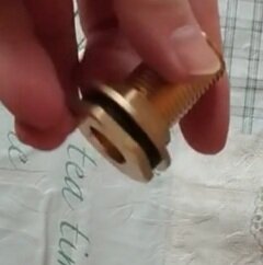 Переходник для резервуара, 1/2&quot;, латунь, с фланцем, ProFactor - фото 3 от пользователя