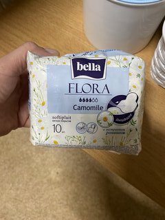 Прокладки женские Bella, Flora Camomile, 10 шт, с экстрактом ромашки, BE-012-RW10-099 - фото 1 от пользователя