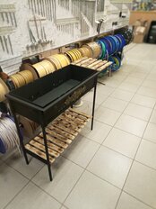 Мангал 700х300х700 мм, 1.5 мм, разборный, полка для дров, приставка для посуды, с декором, съемные ножки, Дачник - фото 8 от пользователя