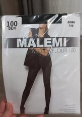 Колготки Malemi, Micro Velour, 100 DEN, р. 5, nero/черные, с шортиками и прозрачным мыском, 12 525 - фото 1 от пользователя