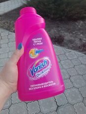 Пятновыводитель Vanish, OxiAction, 1 л, жидкость, для стирки, кислородный, 8078306 - фото 2 от пользователя