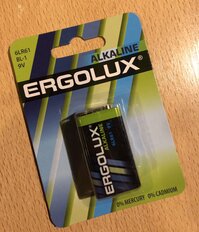 Батарейка Ergolux, 9V (6LR61), Alkaline, щелочная, 9 В, блистер, 11753 - фото 9 от пользователя