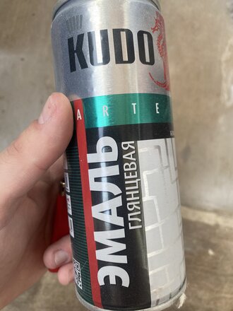 Эмаль аэрозольная, KUDO, универсальная, алкидная, глянцевая, белая, 520 мл, KU-1001 - фото 4 от пользователя