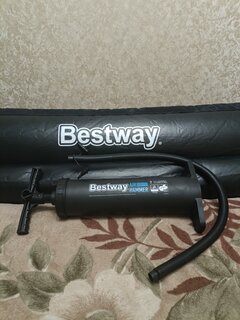 Матрас надувной Bestway, 191х137х30 см, 67681 BW, без насоса, флокированный, 300 кг - фото 4 от пользователя