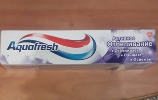 Зубная паста Aquafresh, Активное отбеливание, 100 мл - фото 8 от пользователя