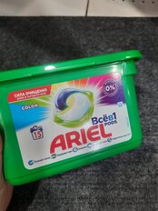 Капсулы для стирки Ariel, Pods Все-в-1 Color &amp; Style, 15 шт, капсула 28.8 г - фото 6 от пользователя