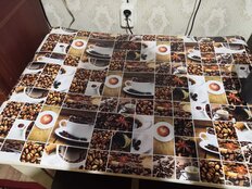 Скатерть для стола пластик, 90х60 см, прямоугольная, Арабика - фото 4 от пользователя