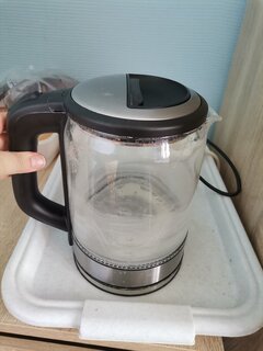 Чайник электрический Rion, CX-K311-18, 1.5 л, 1500 Вт, скрытый нагревательный элемент, стекло, пластик - фото 3 от пользователя