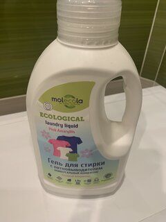 Гель для стирки Molecola, 1.5 л, универсальный, Розовый Амариллис, с пятновыводителем - фото 6 от пользователя
