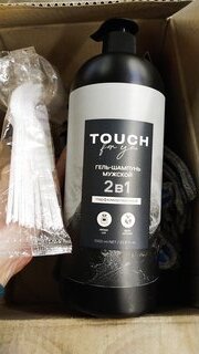 Гель для душа и шампунь Touch For You, 2 в 1, для мужчин, 1 л, парфюмированный - фото 5 от пользователя