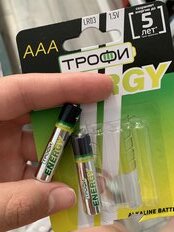 Батарейка Трофи, ААА (LR03, 24A), Energy Alkaline, щелочная, 1.5 В, блистер, 4 шт, Б0017044 - фото 7 от пользователя