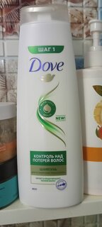 Шампунь Dove, Hair Therapy Контроль над потерей волос, против выпадения волос, 380 мл - фото 1 от пользователя