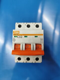 Автоматический выключатель TDM Electric, ВА47-29, 3 полюса, 32, 4.5 кА, С, SQ0206-0112 - фото 1 от пользователя